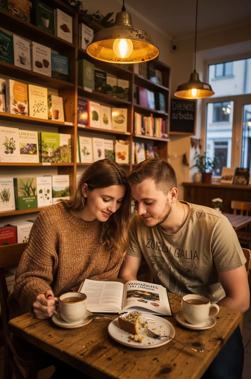 Stilingas arbatos puodelis su garais, sukuriantys ramybės ir komforto atmosferą.