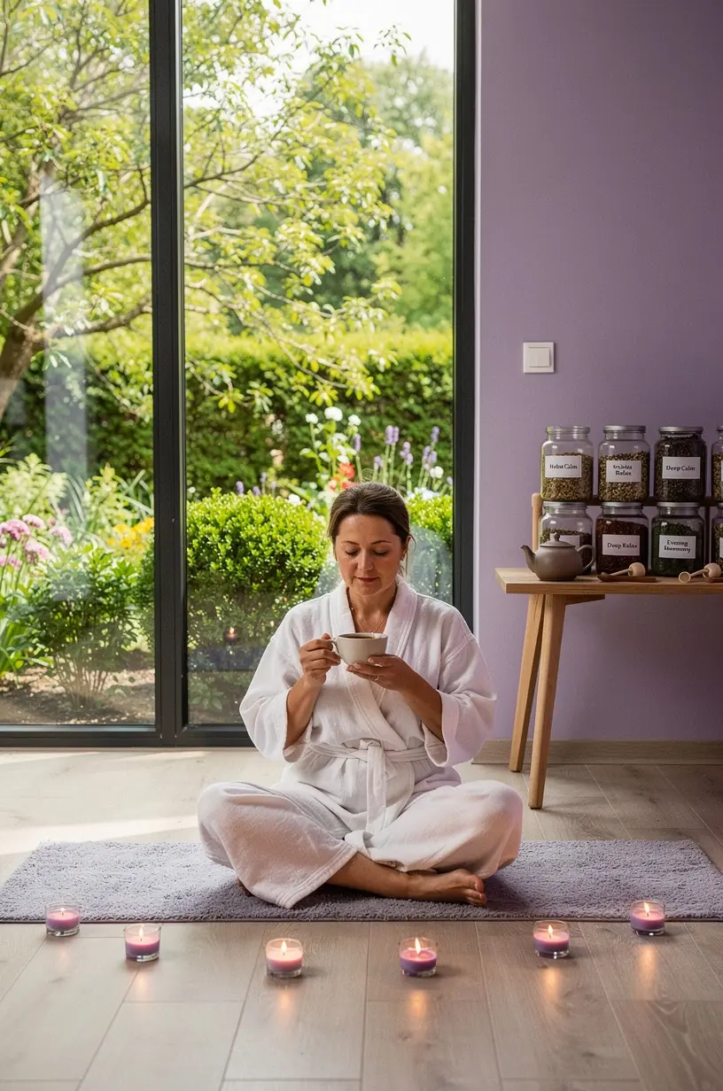 Rytinė arbatos puodelio nuotrauka, fone matyti laikrodis, simbolizuojantis tinkamą arbatos laiką.